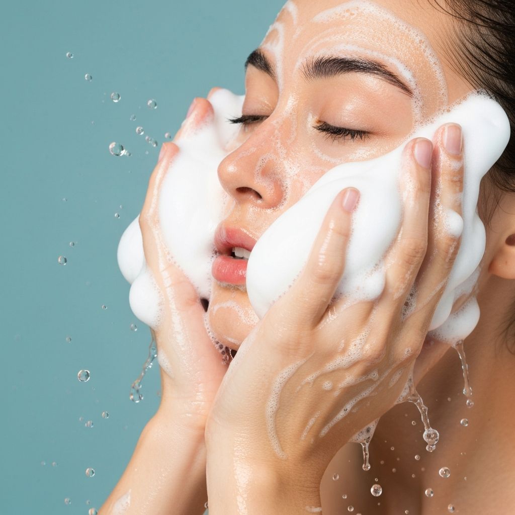 Limpieza facial suave